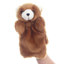 (Bruine Beer) Handpop Pluche Dier Speelgoed Fantasierijk Vertelspeelgoed Kinder Cadeau [HS]