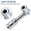 Grease Nozzle Adapter Grease - Accessory Grease Coupler Adapter with Sleeve 3 Jaw Angle Grease Tool 2