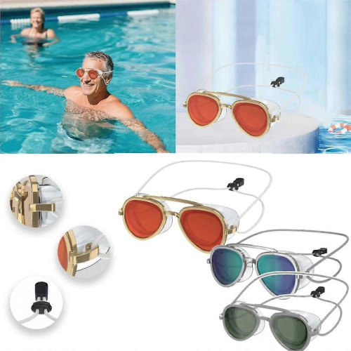 (Μπλε) Γυαλιά κολύμβησης Speedo Unisex για ενήλικες, Sunny, αντιθαμβωτική προστασία UV, σ 1