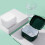 Orthodontic Retainer Tooth Braces Box Soaking Container Denture Storage Bath Box With Strainer Green 5