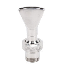 Stainless Steel Fountain Nozzle with Wide Fan Spray, Universal Pond Sprinkler for Garden Pool
