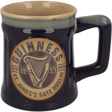 Guinness Label Pottery Mug