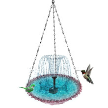Hanging Solar Bird Bath Fountain for Outdoors with Large Capacity and WeatherResistant Design