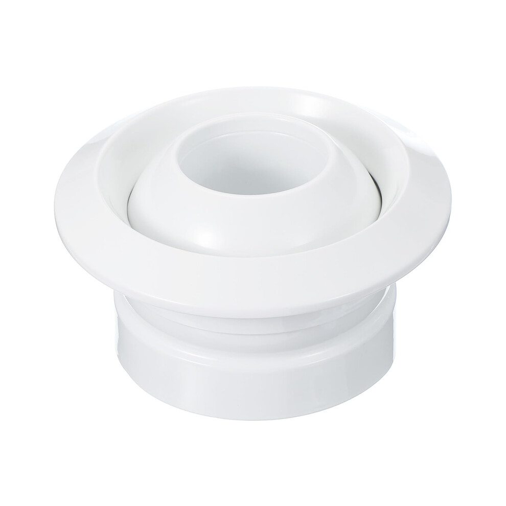 6 Inch Air Vent Diffuser, White Aluminum Ball Jet Nozzle With 360 Adjustable Airflow For Ceiling 9164114205438