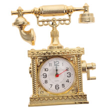 Vintage Compact Alarm Clock for Bedroom and Office, Retro Decorative Desk Clock