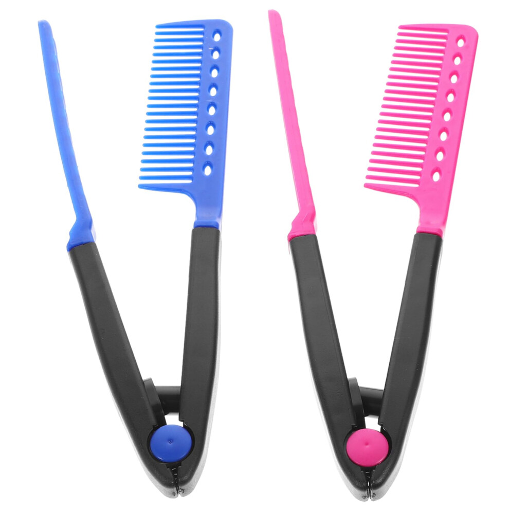 6pcs Hair Straightening Comb for Blow Dry, Professional Styling Comb for Salon and Home