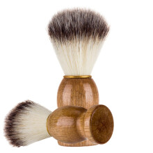 Beard Brush with Ergonomic Wooden Handle for Men, Soft Bristles for Shaving and Neck Dusting