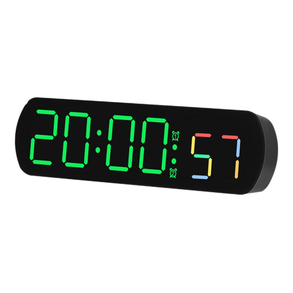 Digital Alarm Clock With Large Led Display, Dual Alarms, Temperature And Countdown Timer For Bedroom, Office, Kitchen Light