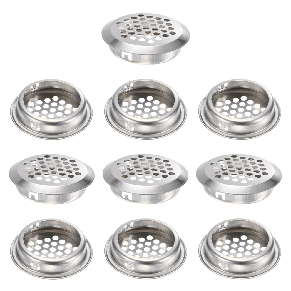 10Pack 35Mm Stainless Steel Soffit Vents Round Air Vent Covers Rustproof Mesh For Bathroom Kitchen Wardrobe 9164114206329
