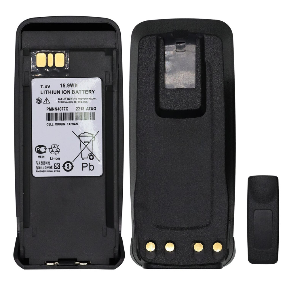 Twoway Radio Battery Pmnn4066a 2800Mah 7.4V For Motorola Xpr Series With Belt Clip 9164114206343