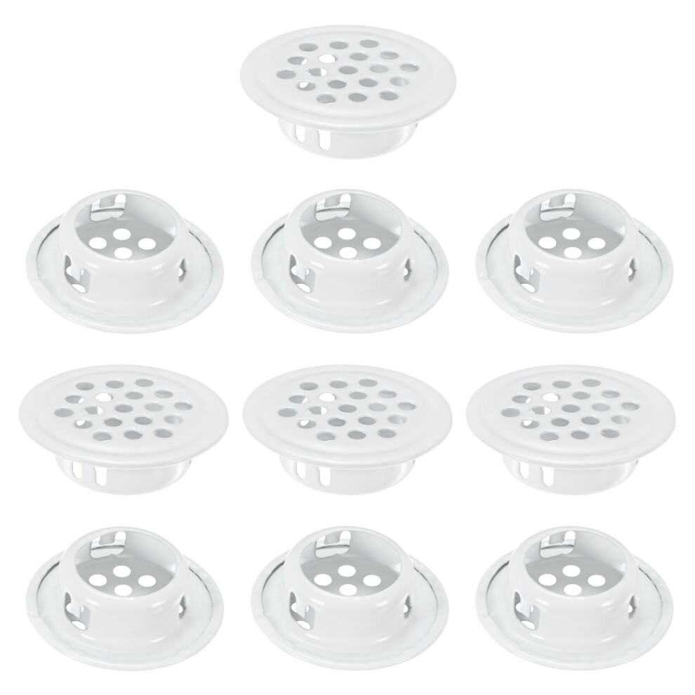 10 Pack Stainless Steel Soffit Vents 19Mm Round Air Vent Covers For Bathroom Kitchen Cabinets 9164114206350