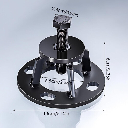 Heavy Duty Brake Drum Puller and Wheel Hub Removal Tool with Secure Grip, 4/5/6 Bolt Universal 2