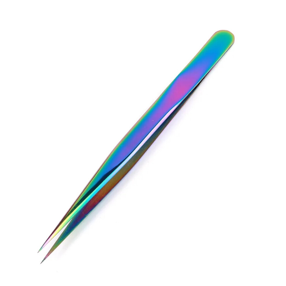 Professional Eyelash Extension Tweezers Set Curved and Straight Precision Eyebrow Tweezers