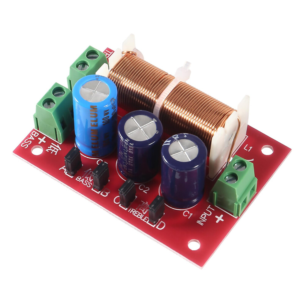 1400W 2 Way Adjustable Audio Crossover With Treble And Bass Control Speaker Frequency Divider 9164114206428