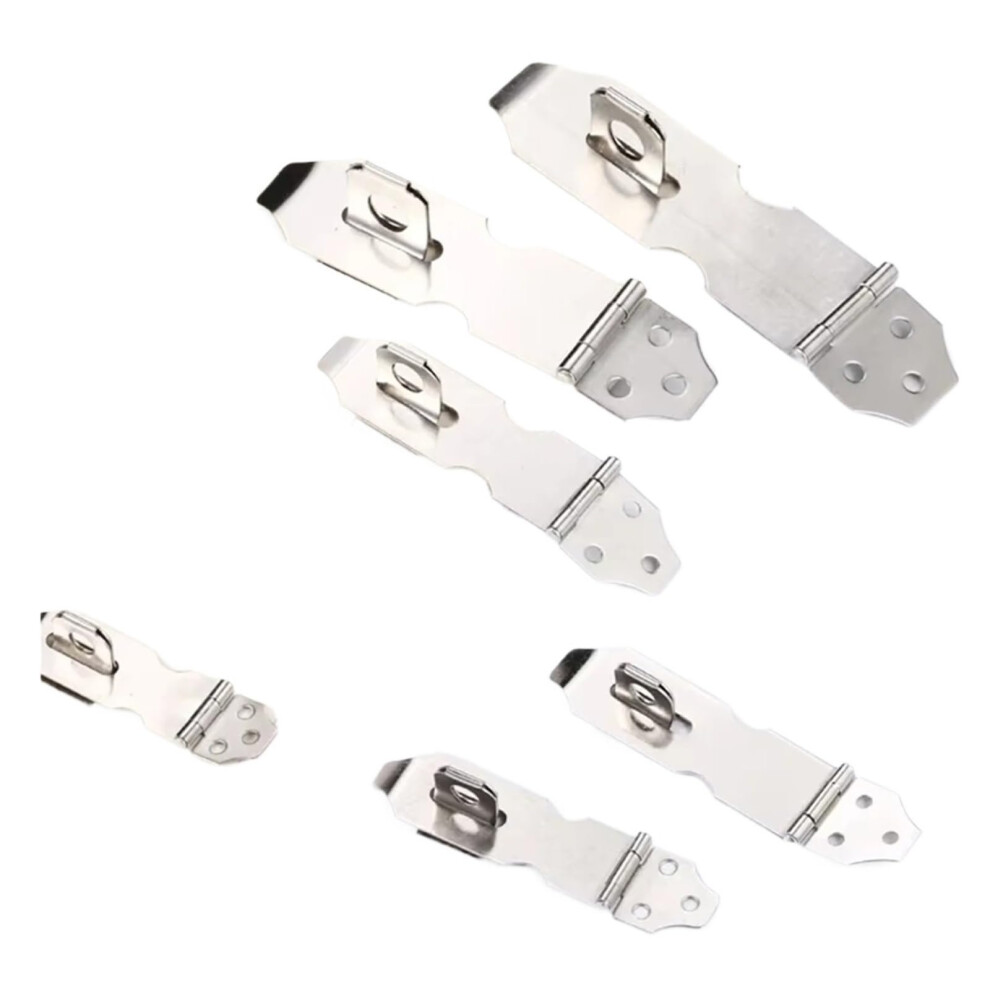 Padlock Hasp Latch 12Pcs Stainless Steel Antitheft Door Lock For Sheds Gates Cabinets Rust Resistant 9164114206664