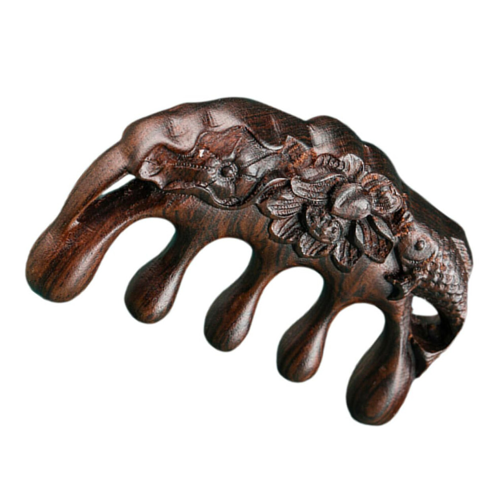Unisex Wooden Hair Comb Wide Tooth Sandalwood For Detangling And Gentle Scalp Massage Anti Static