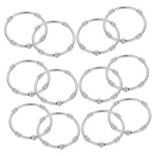 12 Pack Shower Curtain Hooks Heavy Duty Rust Resistant for Bathroom Standard Rods