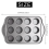 12 Cavity Mini Cheesecake Pan with 12 Pieces Removable Bottom 4