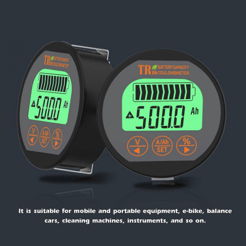 Tr16 Waterproof Battery Capacity Tester Voltage Current Lcd Display With Memory Function 2