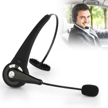 Wireless Headset Truck Driver Noise Cancelling Over-Head Bluetooth Headphones With Charging Base(Black)