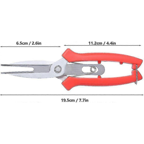 Stainless Forge Apple Tree Pear Scissors Double Mouth Agricultural Tools Flower Thinning Fruit Pruner 1