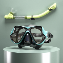 Ensemble de plongée avec tuba, masque de plongée étanche, masque panoramique anti-buée en verre trempé résistant aux chocs, équipement de pl