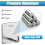 Fire Blanket Hook with HeavyDuty Adhesive Hold, Curved AntiDrop Design, Silver 1 Pack 5