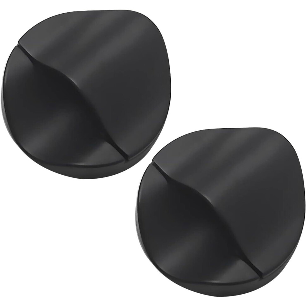 Black Metal Cabinet Handles 2Pcs Hidden Drawer Pulls Retro Zinc Alloy Knobs Durable Corrosion Resistance 9164114207395