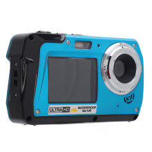 4K Underwater Camera 56MP with Dual Screens 16x Zoom 10FT Waterproof for Snorkeling Kids Adults