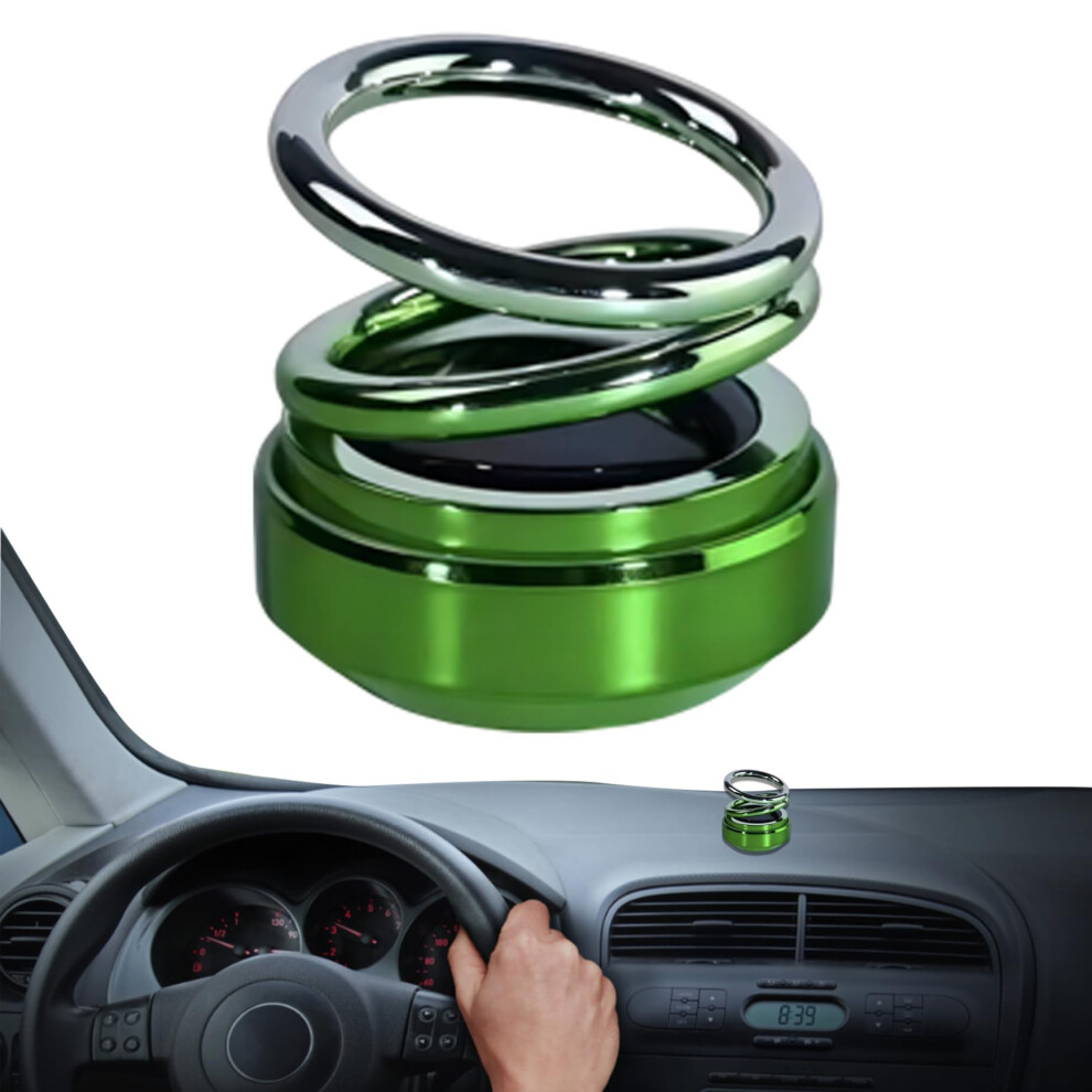 Solar Powered Rotating Car Air Freshener Diffuser, Refillable Aromatherapy Odor Eliminator 9164114131812