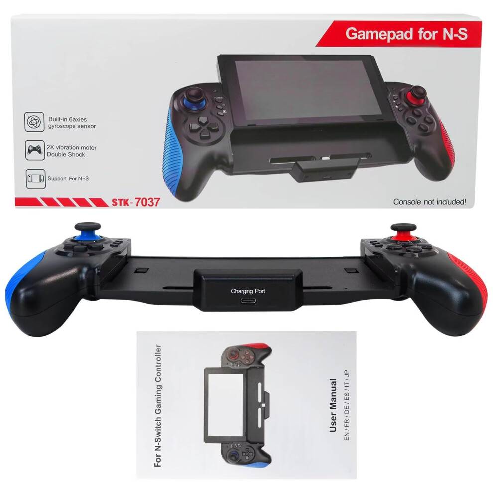 Wired Controller With 3Level Turbo, Gyro And Dual Vibration For Nintendo Switch Oled And Standard Models 9365369435025