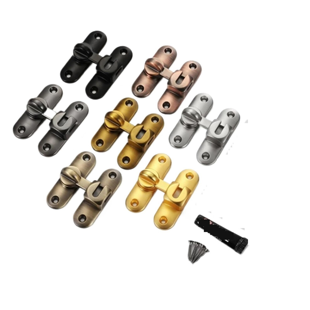 Heavy Duty 304 Stainless Steel Gate Latch For Wooden Fence, Weatherproof Onehand Lock, 4 Pack Black 9164114207593