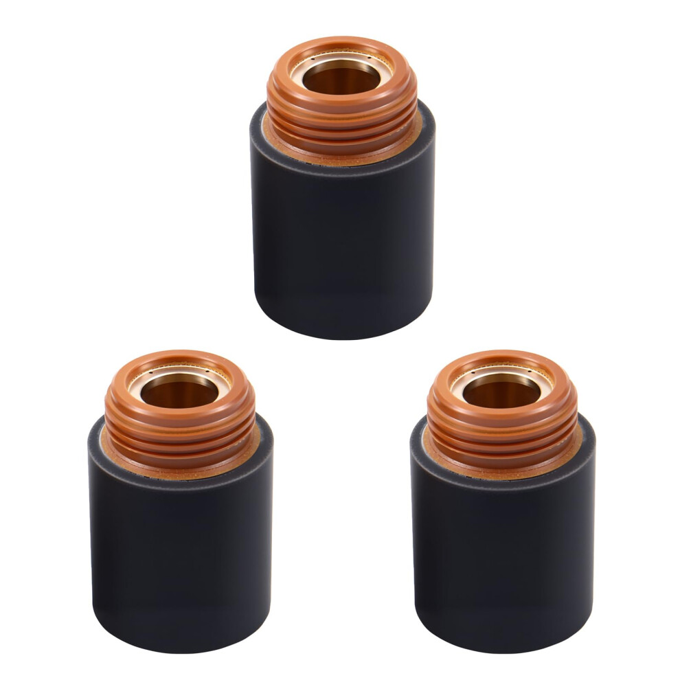 Plasma Cutter Retaining Cap 220713 For Hypertherm Powermax 45 T45v T45m, Durable Copper 3 Pack 9164114207654