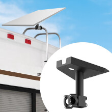 RV Ladder Mount with Pipe Adapter for Starlink Gen3, Heavy Duty 200lbs Load Capacity, Wind Stable Design