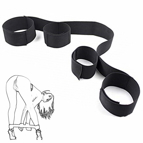 BDSM Bondage Kit with Adjustable Straps Soft Hand and Ankle Restraints BeginnerFriendly for Couples