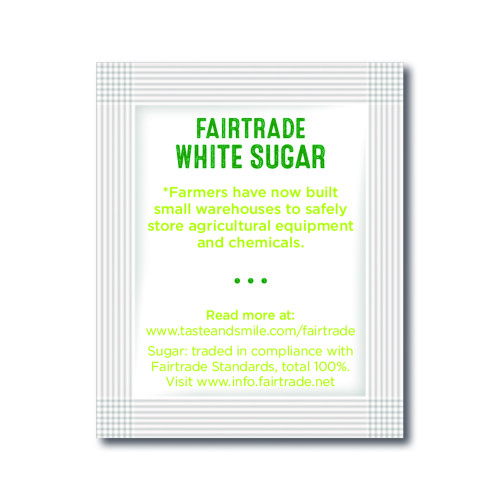 1000 x Fairtrade Certified White Sugar Sachets 1