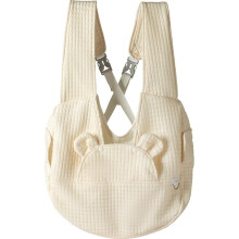 Dog Carrier Backpack with Breathable Cotton, Ergonomic XStrap, for Small Dogs and Cats up to 6kg