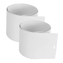 2Pcs White PVC Vertical Blinds Replacement Slats for Sliding Doors and Windows, Easy Installation