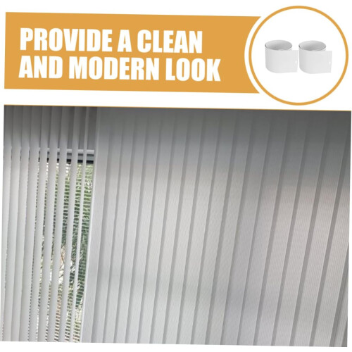 2Pcs White PVC Vertical Blinds Replacement Slats for Sliding Doors and Windows, Easy Installation 1