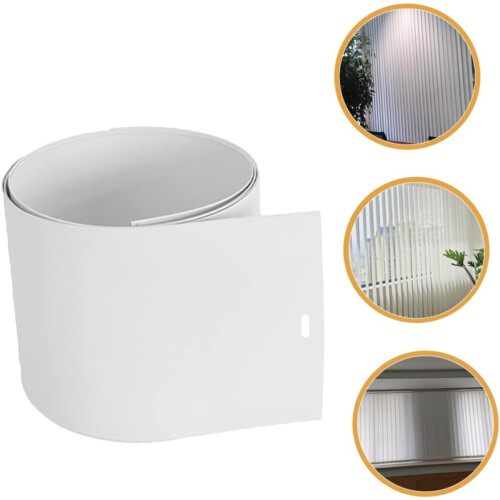 2Pcs White PVC Vertical Blinds Replacement Slats for Sliding Doors and Windows, Easy Installation 2