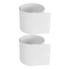 2 Pcs White PVC Vertical Blind Replacement Slats Easy Installation for Windows and Doors Kit