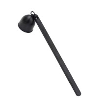 Matte Black Stainless Steel Candle Snuffer and Wick Trimmer Set with Automatic Extinguishing