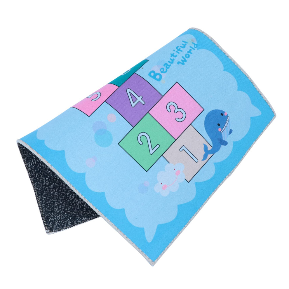 Playroom Floor Mat Non Slip Safety Hopscotch Rug for Kids Nursery Bedroom Indoor Activity Carpet