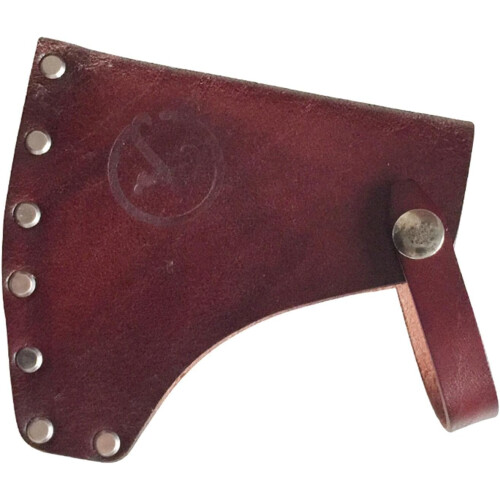 Leather Axe Sheath with Adjustable Buckle Strap for Camping Hatchet Blade Protection 1