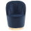 Beliani Armchair ALBY Velvet Dark Blue 2