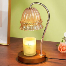 Candle Warmer Lamp with Timer, Adjustable Height and Brightness, Safe Flameless Heating for Jar Candles