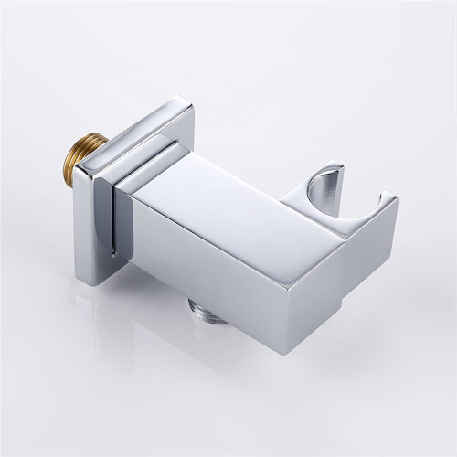 Shower Head Holder Wall Mounted Adjustable Handheld Shower Bracket Chrome Bathroom Silver 2
