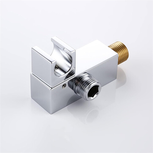 Shower Head Holder Wall Mounted Adjustable Handheld Shower Bracket Chrome Bathroom Silver 1