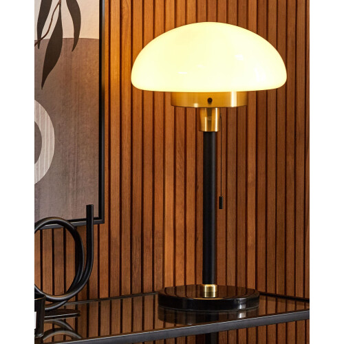 Beliani Table Lamp MINIJA Metal Black 1