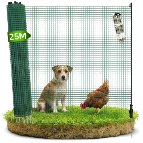AREBOS AREBOS 25 m Mobile Garden Fence Net